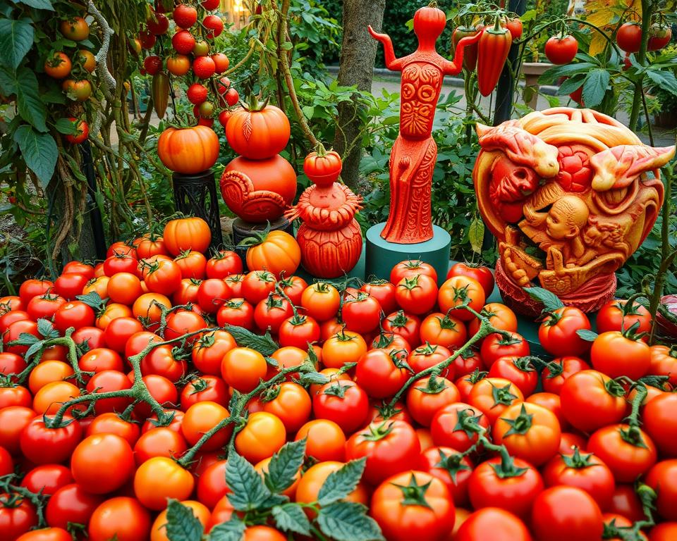 tomato art displays